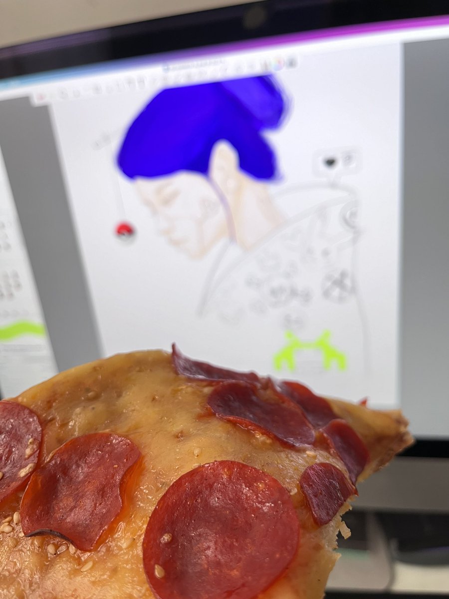 Mood / Pizza & draw ⚡️🖤🤘🏻