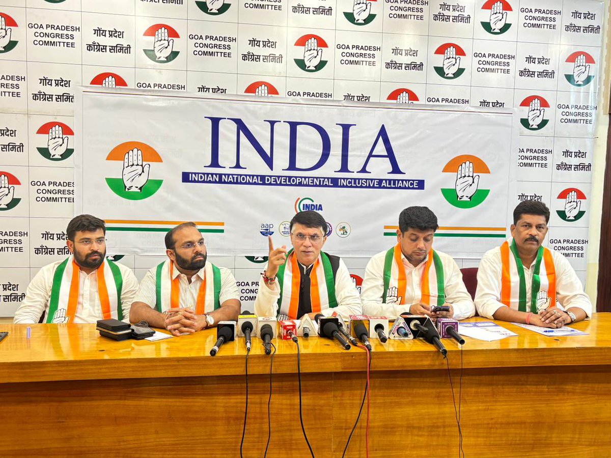 Goa will vote for the @INCIndia to protect the identity and bio diversity of this unique state. My press conference in Congress House, Panjim. @Manikrao_INC @amitspatkar @INCGoa @jitendradehade