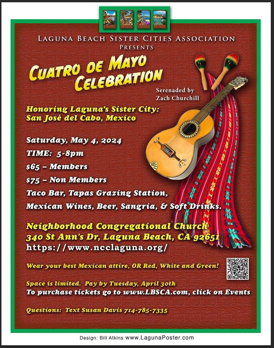 Join the Laguna Beach Sister Cities Association to celebrate San Jose del Cabo, Mexico, this Saturday with taco bar, sangria and more: lagunabeachsistercities.com | Photo by Laguna Beach Sister Cities Association #lagunabeach #lagunabeachsistercitiesassociation #sistercities #mexico