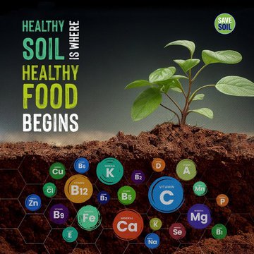 Only if our soil is healthy, healthy food will be produced and we will be healthy.
#SaveSoil 
#ConsciousPlanet 
@cpsavesoil
