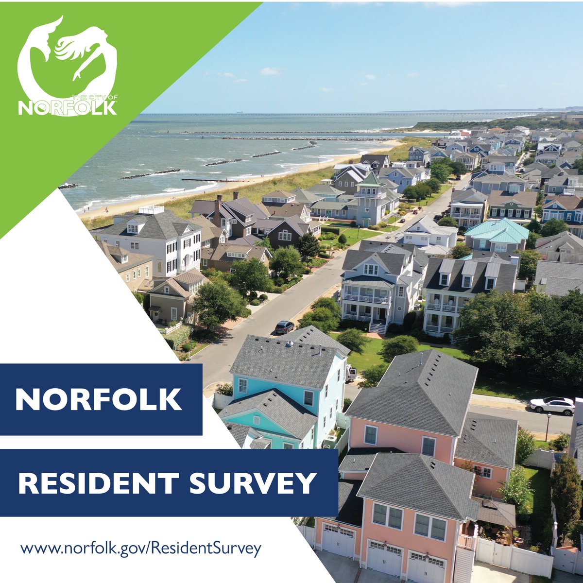 We're working with @etcinstitute to get resident feedback on programs, services & quality of life in #NorfolkVA. Before the survey opens to all residents in early June, some residents will receive a survey invitation in the mail in the coming weeks. 📨 ✅ norfolk.gov/ResidentSurvey
