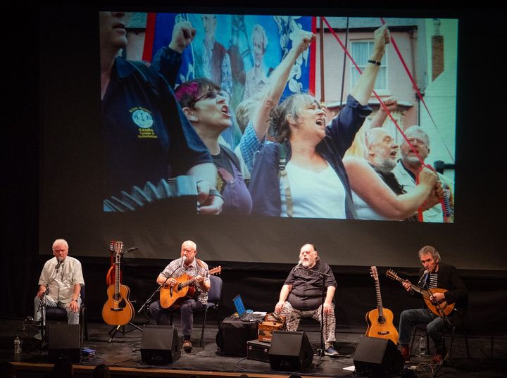 There is only one week to go until @thepitmenpoets Expect a night of songs and stories laced with North East humour and humanity with Lindisfarne singer Billy Mitchell, War Horse Songman Bob Fox, Benny Graham and Jez Lowe. 📅 Thu 9 May, 7.30pm 🎟️ galadurham.co.uk/the-pitmen-poe…