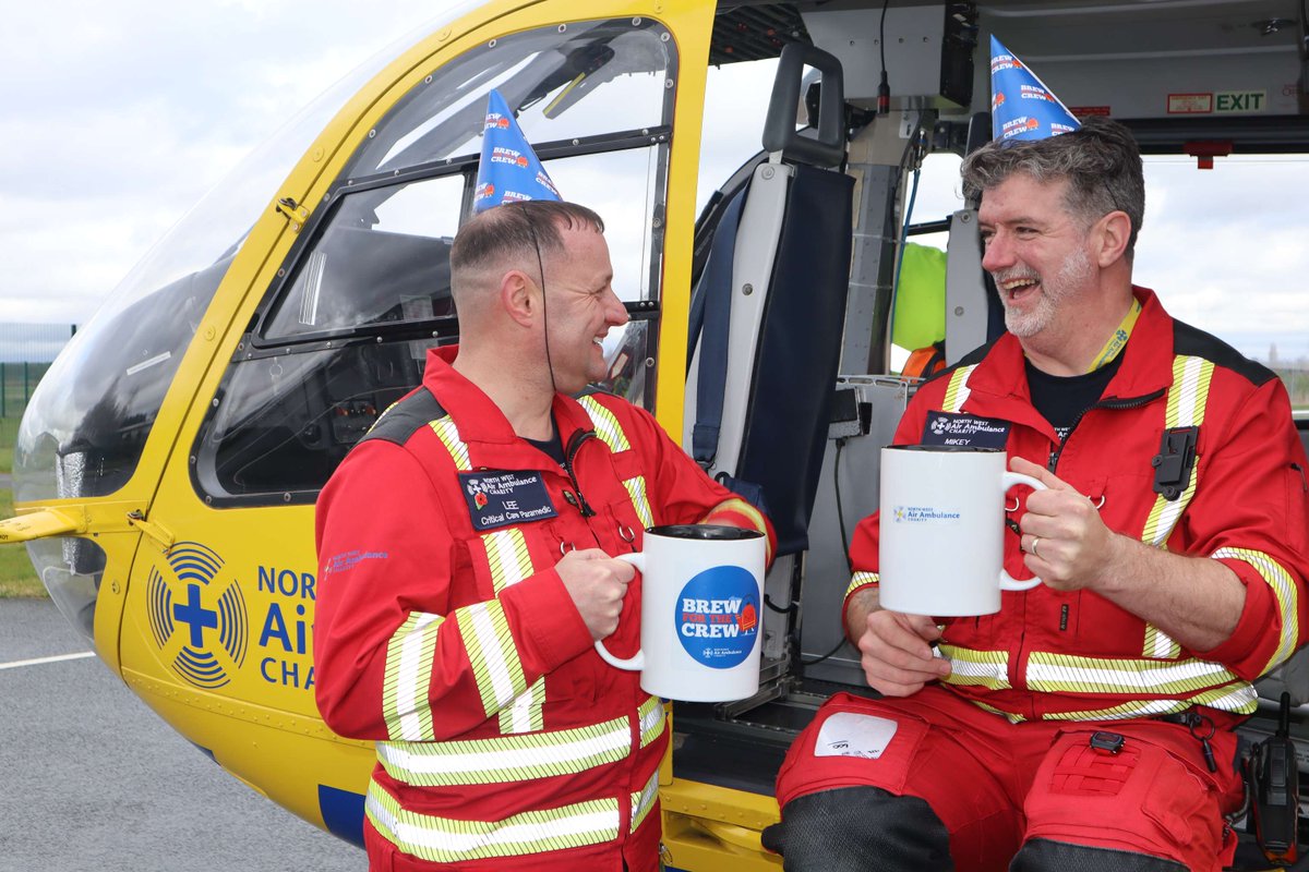 It's our birthday month! Are you ready to par-tea? 🎉 Reply if you're hosting your own #BrewForTheCrew this month, we want to hear about it 👇 If you haven't already, there's still time to organise your own event. Visit our website for more information: nwairambulance.org.uk/brew-for-the-c…