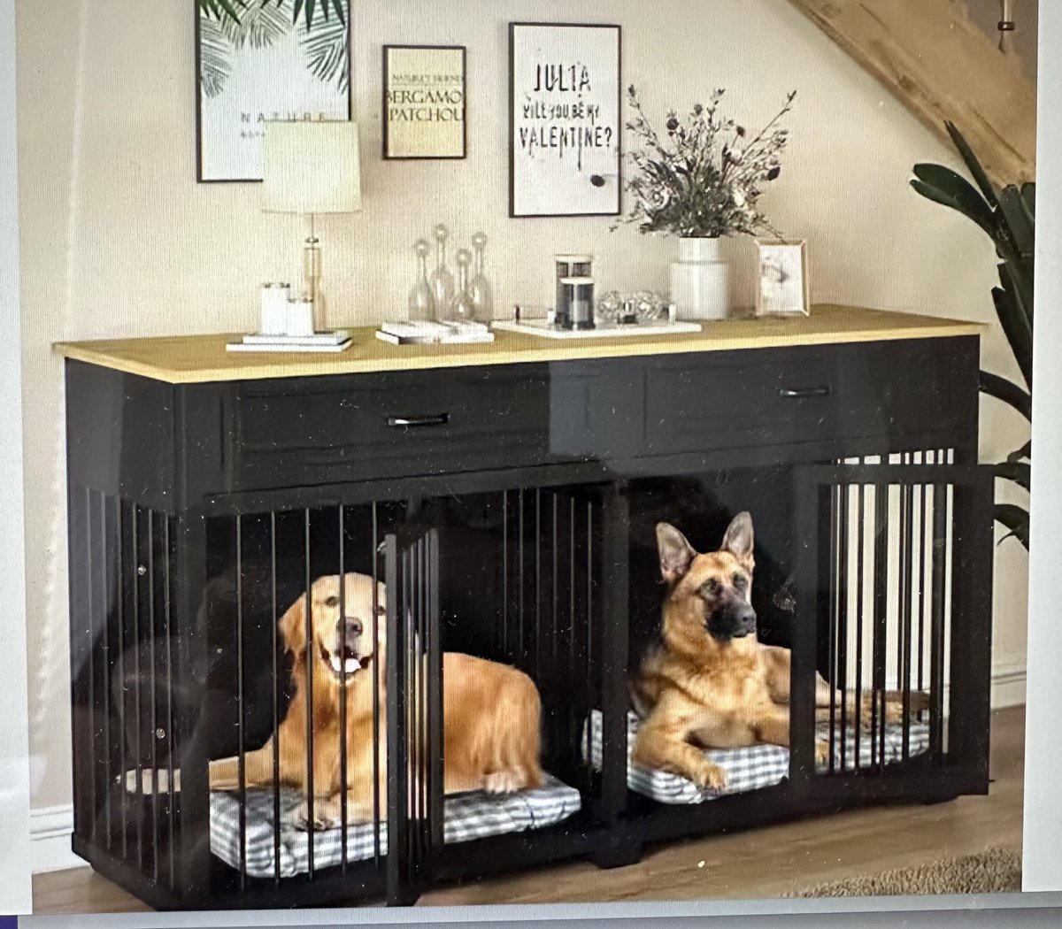 they said it couldn’t be done: the credenza / dog jail