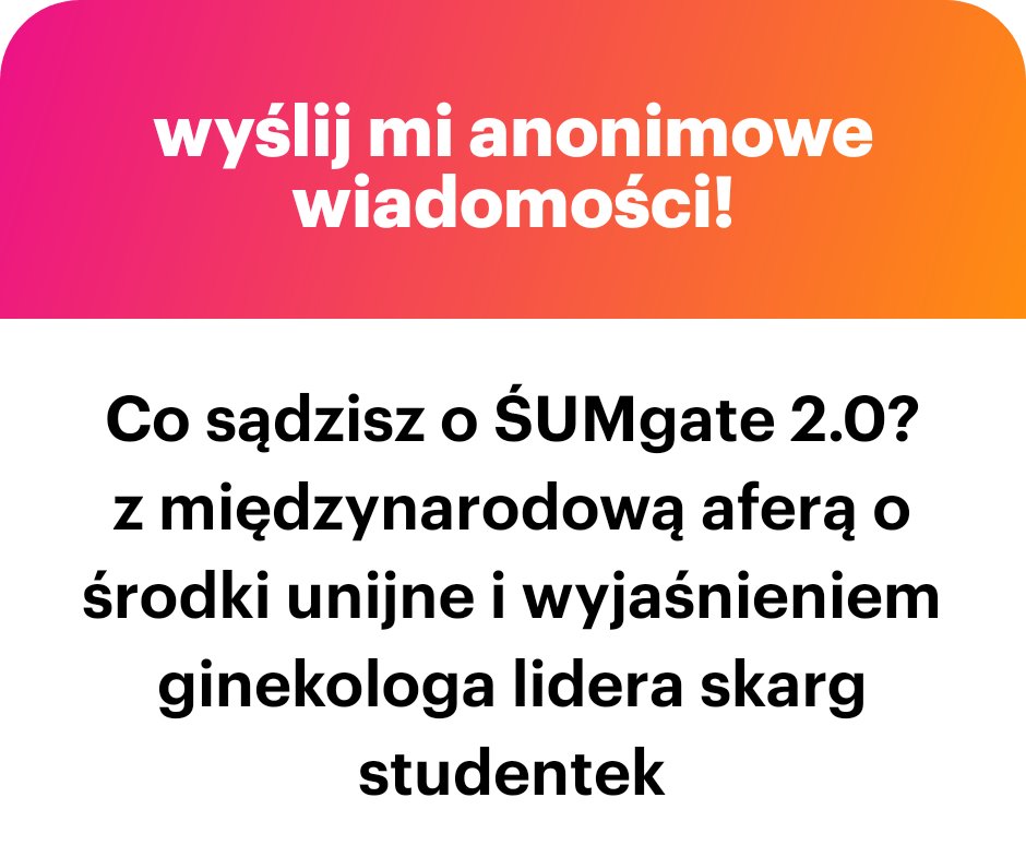 Nic nie sądzę, bo nawet nie wiem o co chodzi. Z dniem 10.07.2023 odcięłam się od tej uczelni na zawsze, totalnie nie śledzę wątków, ale jeśli chodzi o jakieś afery w wykonaniu tej uczelni to powiedziałabym tylko 'same shit, different day' Xddd