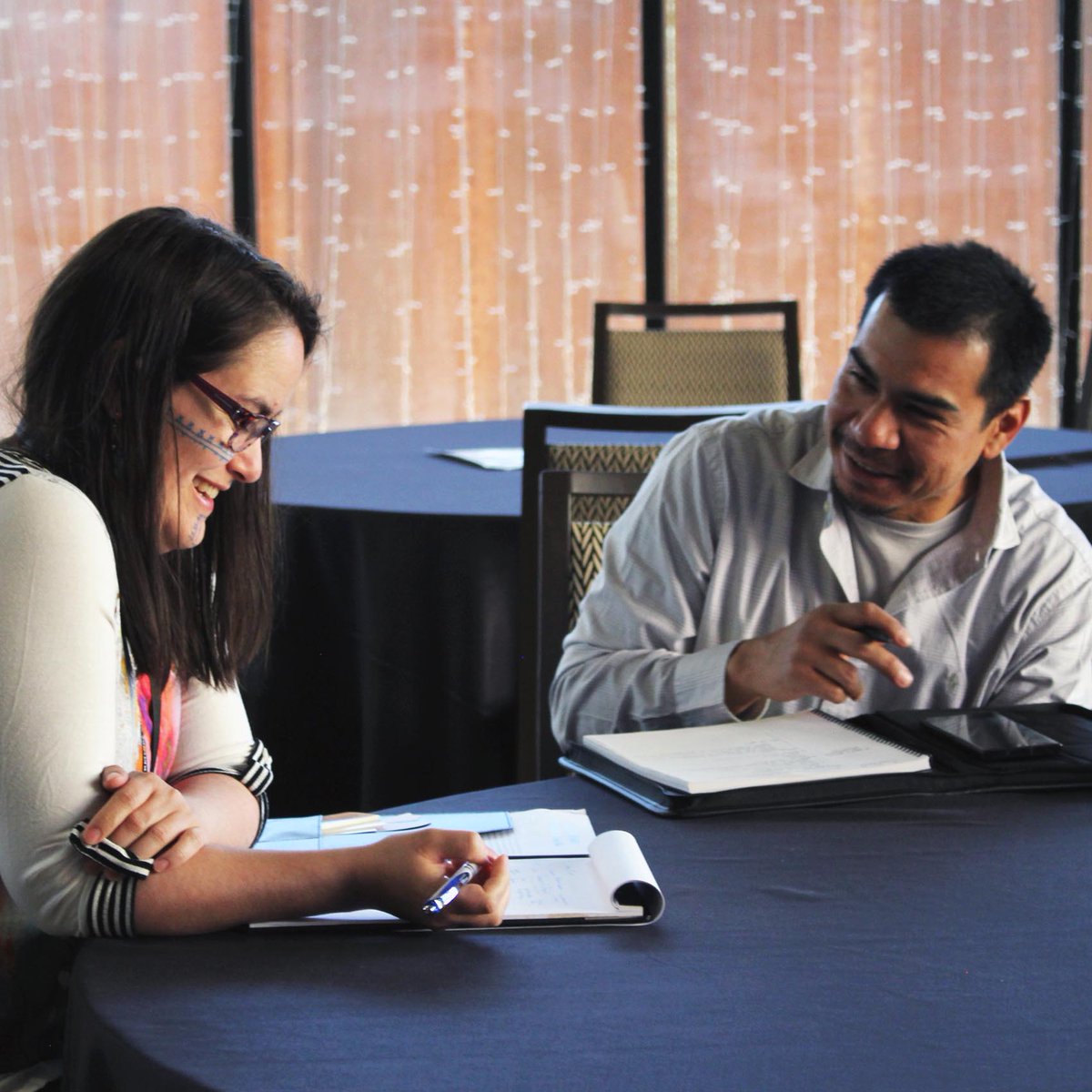 FNDI303's tweet image. Today is the final day of this week's Native Fundraisers Community of Practice convening in Albuquerque. Right now, this inspiring group of #NativeNonprofit professionals is sharing more about their organizations' missions before training on grant proposals and making a pitch.