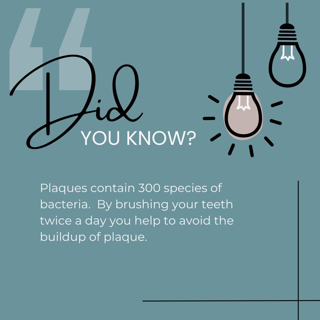 Brushing your teeth twice a day can help to avoid the buildup of plaque! 🦠🪥

#plaque #bacteria #brushyourteeth #dental
