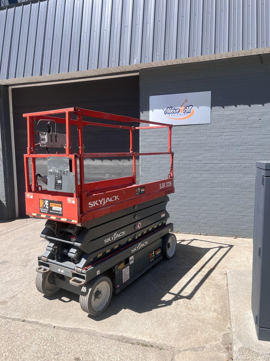 🚀 Elevate your projects with our 2017 Skyjack SJ3226 Scissor Lift! 🎉

✅ 26' height ✅ 32' width ✅ 3' deck extension
California clean & ready to roll! Just $8,950 with nationwide delivery. Don't miss out! 

#AboveAllEquipment #ScissorLift #ConstructionGoals 🛠️