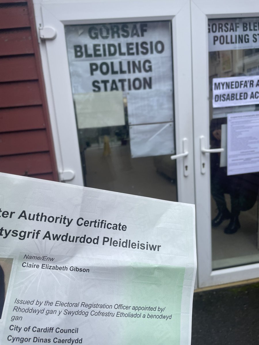 Just voted and mine was the first Voter Authority Certificate they’d seen today. Let that sink in. The voter ID plan is working exactly as intended.