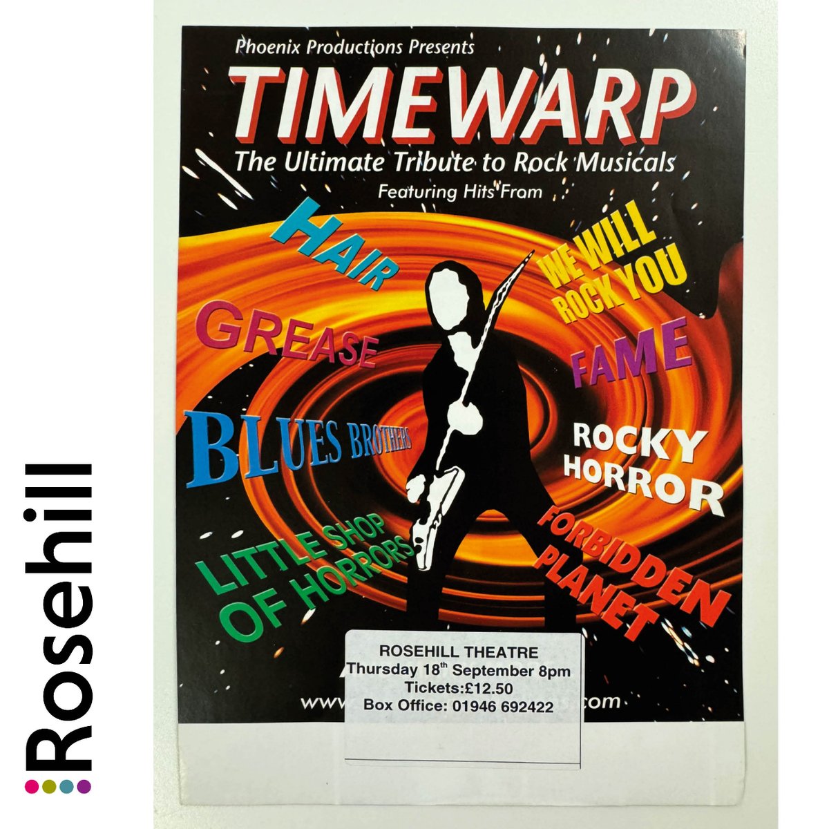 #throwbackthursday this week features 'Timewarp' The Ultimate Tribute to Rock Musicals'. 🎸🎶 What's your favorite rock musical tune? Share with us in the comments below! #letsdothetimewarp #grease #schoolofrock #littleshopofhorrors #wewillrockyou # rockyhorror #dammitjanet