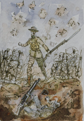 royal naval Division taking Gavrelle Arras 1917
 #royalnavaldivision
>signed ORIGINAL direct from the Artist, when it's gone it's gone!
>From a British artist who has exhibited at the Royal Academy  in London!
#ww1 #Somme  #ypres  #illustration  #poppies ebay.co.uk/itm/3641266171…