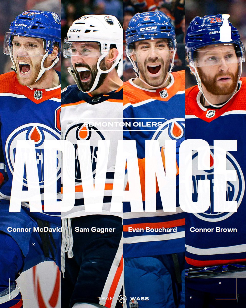 Moving on! 👏👏 @cmcdavid97 @89SGagner @EvanBouchard02 @Breeze2Greeze 

#NHLPlayoffs | #TeamWass
