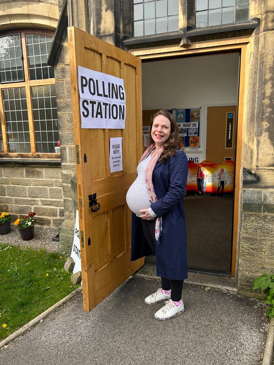 Baby’s first time at a polling station! 🌹❤️ #VoteLabour #IVoted #LocalElections2024