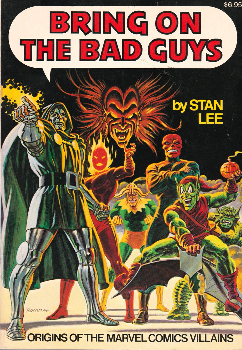 Feel like I've been going a few rounds with these guys lately.  Bad Guys but Great Stories by #StanLee #JackKirby #SteveDitko #JohnRomita #JohnBuscema & #GilKane.  Cover by Romita.