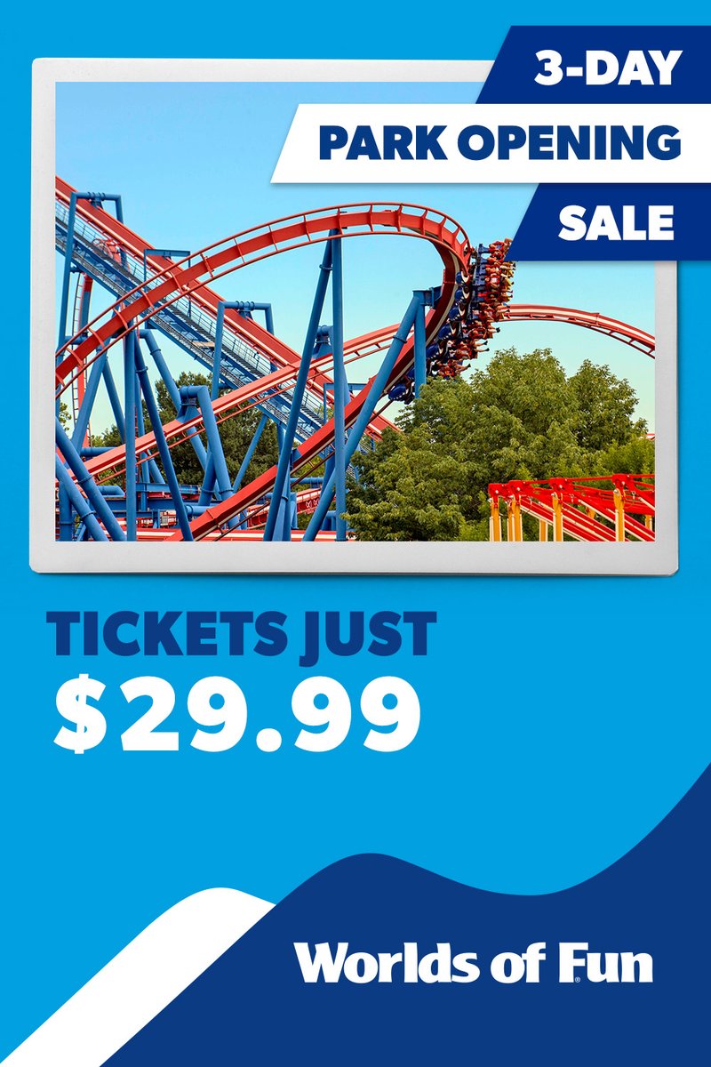 Time is running out! Huge savings on park admission in our park opening sale. Tickets start at just $29.99* (plus taxes and fees) BUY HERE: bit.ly/3QrtfMl