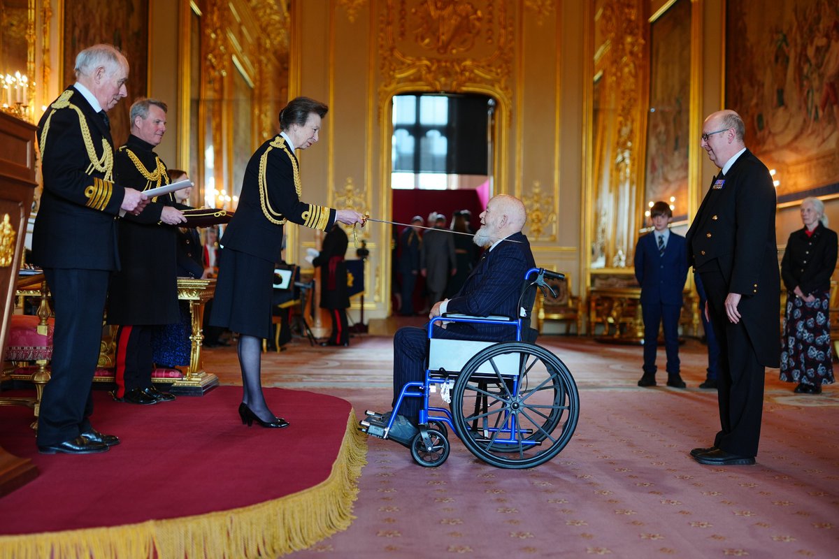 🎖️ Congratulations to all those who have been recognised for their extraordinary work in this week’s Investiture ceremonies. 

The Princess Royal presented them with their honours at Buckingham Palace.