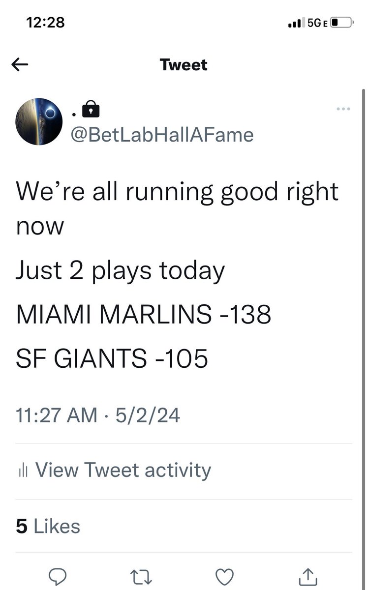 Running to hot not to keep putting out vip plays .. can’t be touched right now VIP PLAY MIAMI MARLINS .. VIP PLAY #2 SF GIANTS .. GOOD LUCK BRETHREN