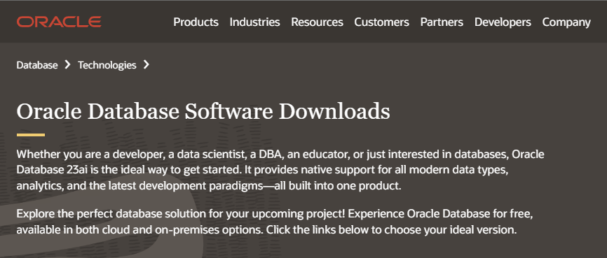 New in Database !!!! Oracle Database 23ai Free
Reporting Security Vulnerabilities
If you find any security vulnerabilities with Oracle Database Free, then email a description of the issue to Oracle at secalert_us@oracle.com.
@OracleDatabase @oracleace