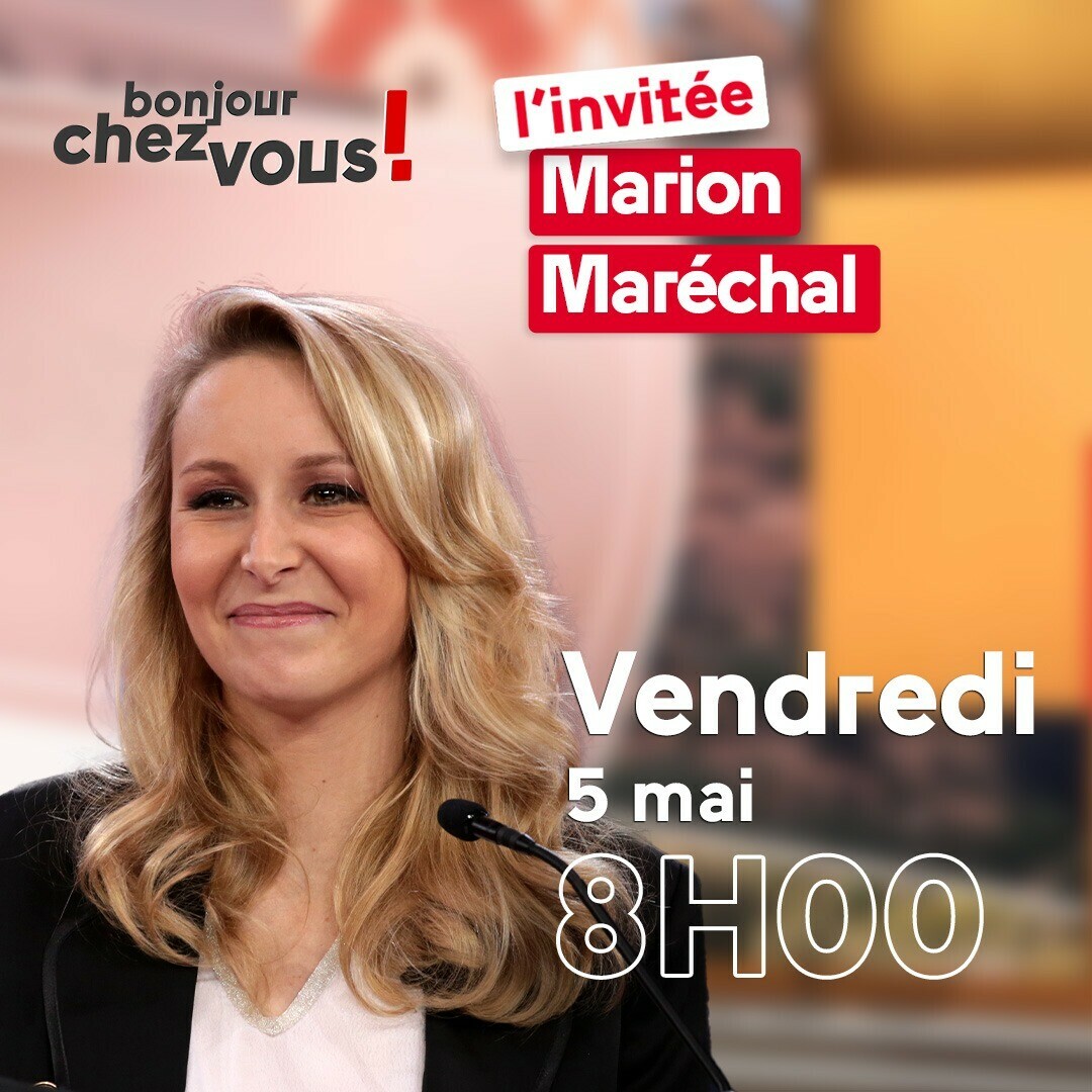 ⏰ #BonjourChezVous continue demain matin à 8h sur @publicsenat

@OrianeMancini reçoit 👉 @MarionMarechal, tête de liste @Reconquete_off aux #électionseuropéennes