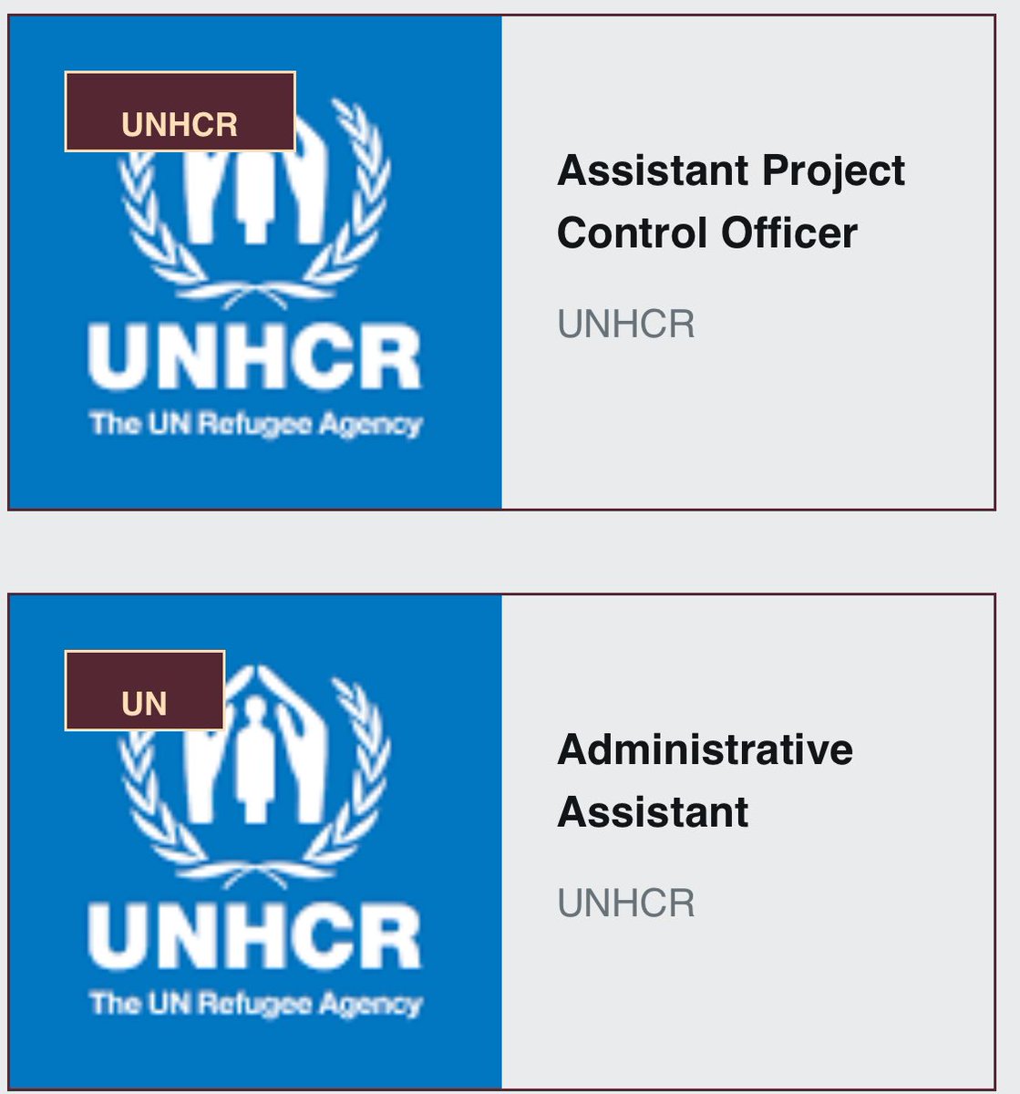UNHCR Uganda is hiring!

- Administrative Assistant.
Diploma with 1 yr experience or
Degree with no experience 
👉: jobnotices.ug/job/administra…

- Assistant Project Control Officer.
Undergraduate Degree with 1 yr experience or
Graduate with no experience 
👉: jobnotices.ug/job/assistant-…