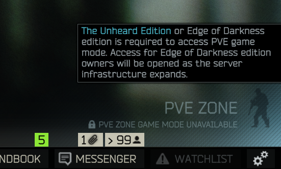 BSG changed the PVE text in the main menu Just Now
