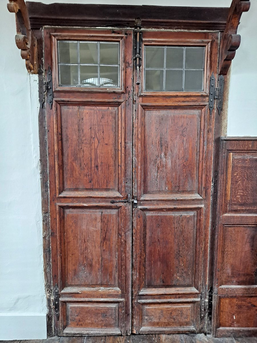 One of the doors to the old schoolroom in Corsham, Wiltshire- a school founded by Lady Margaret Hungerford in the 17th century. #AdoorableThursday