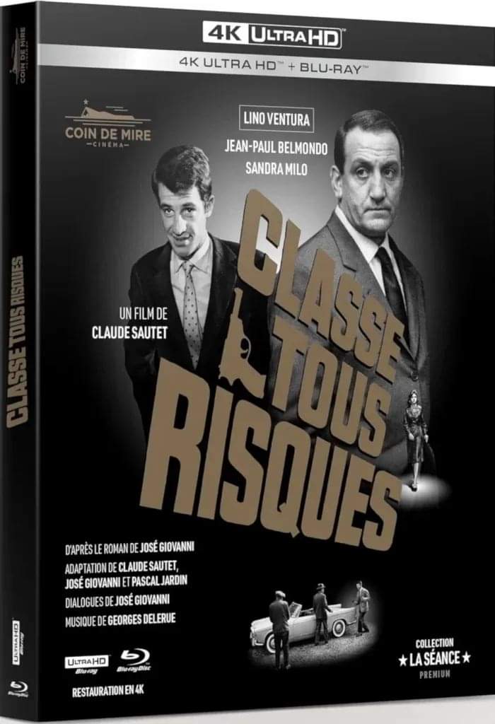 Le premier « vrai » long métrage de Claude Sautet est un polar particulièrement solide. 
Et avec Belmondo et Ventura c'est béton. 

Le test de l'édition 4K buff.ly/3JDYQGR 

#Bluray #4K #UHD #ClasseTousRisques #ClaudeSautet #LinoVentura #JeanPaulBelmondo #CoinDeMireCinéma