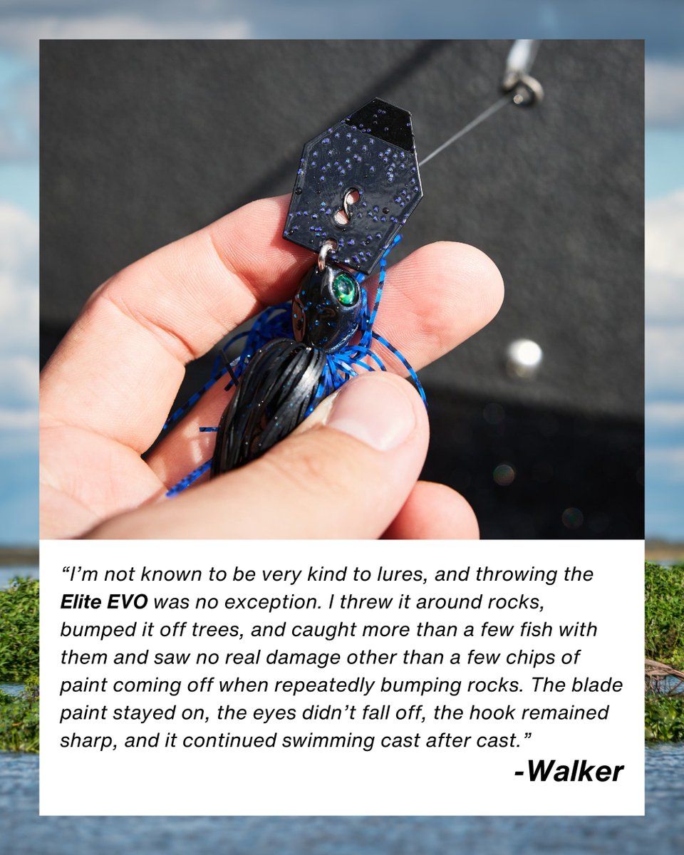 Z-Man Chatterbait EVO Product Review 👉 bit.ly/3wiNZPk

Straight out of the box, the @Zmanfishing Chatterbait Elite EVO’s large eyes and outstanding attention to detail make a bold statement that any bladed jig enthusiast will appreciate. The Z-Man Chatterbait Elite EVO…