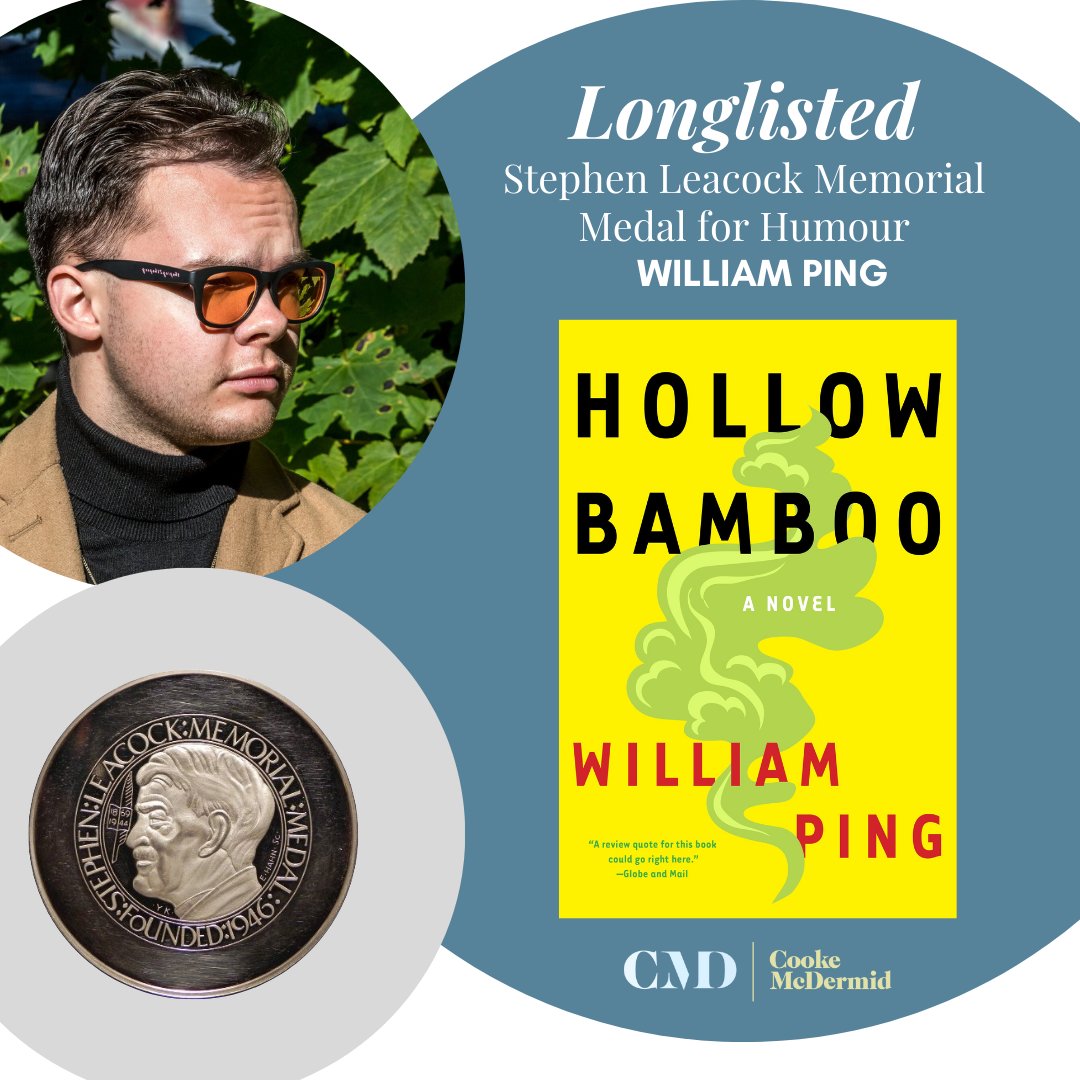 Congratulations to William Ping on being longlisted for the Stephen Leacock Memorial Medal for Humour with HOLLOW BAMBOO!