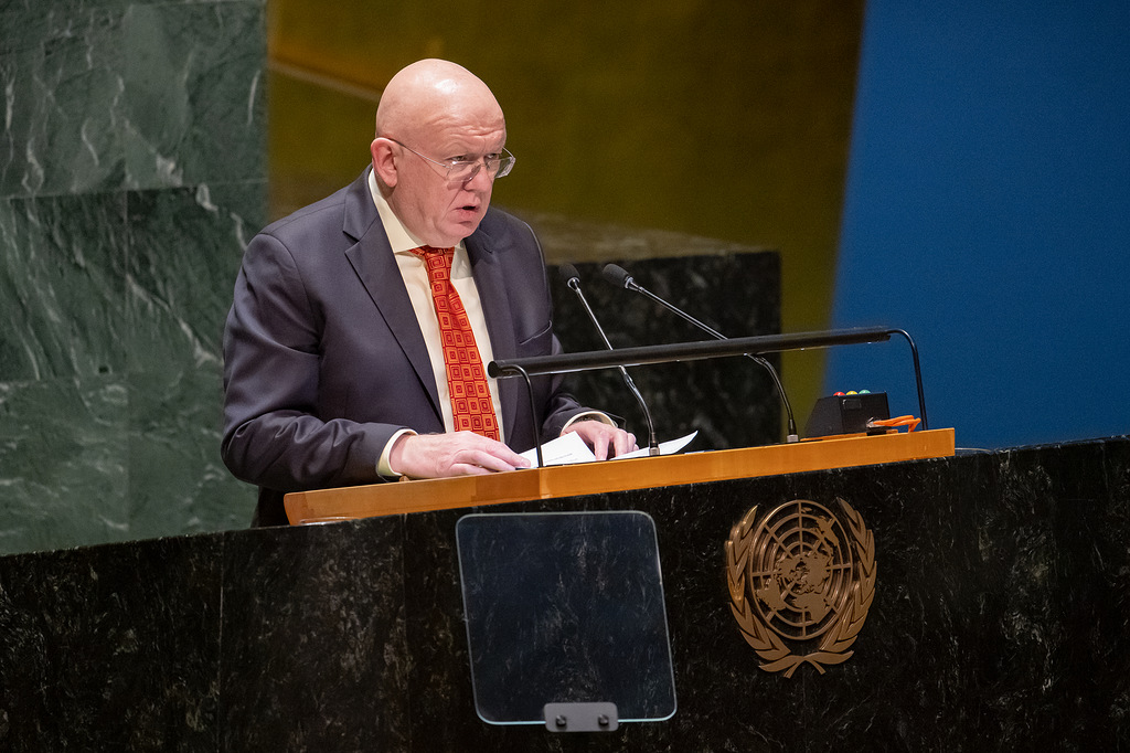 #Nebenzia: For a just political settlement [of the #Palestine question] hostilities must cease and certain conditions must be created. In our deep conviction, Palestine's full membership in the UN is one of them. russiaun.ru/en/news/unga_0…