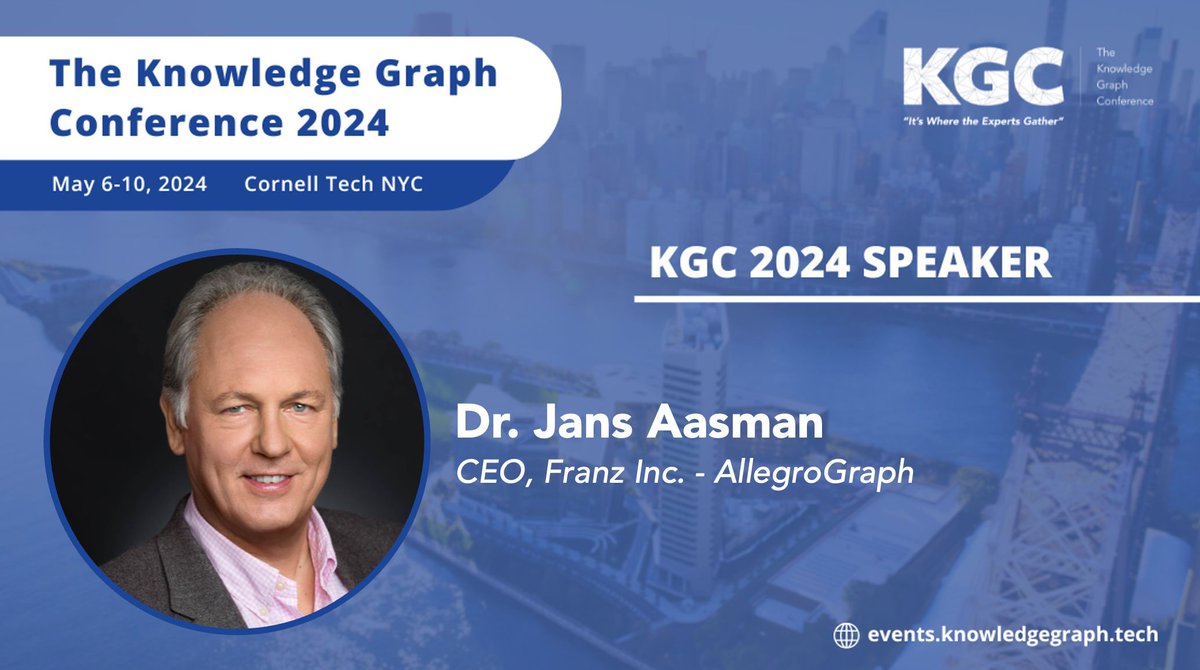 Excited to be presenting the 'Future of Personalized Health with Knowledge Graphs' @KGConference - buff.ly/2yNujFh #NeurosymbolicAI #HCLS2024 #KGC2024 #KnowledgeGraph #PatientGraph Hope to see you in NYC.