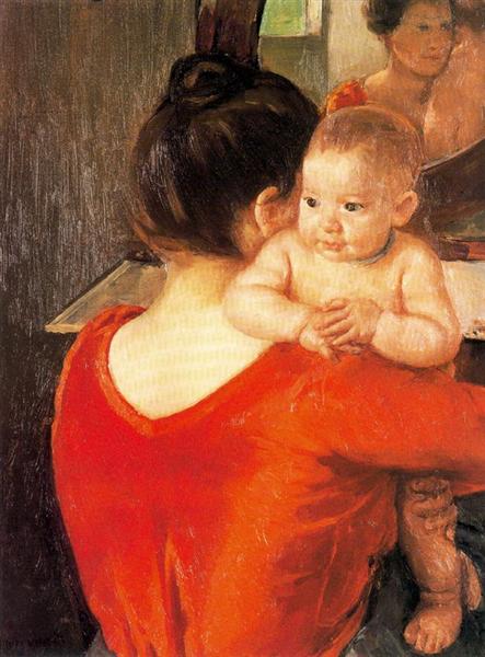 Mother and Child, 1900 by Mary Cassatt, US Impressionistand one of the first artists to explore the intimate relationship between mother and child #WomensArt