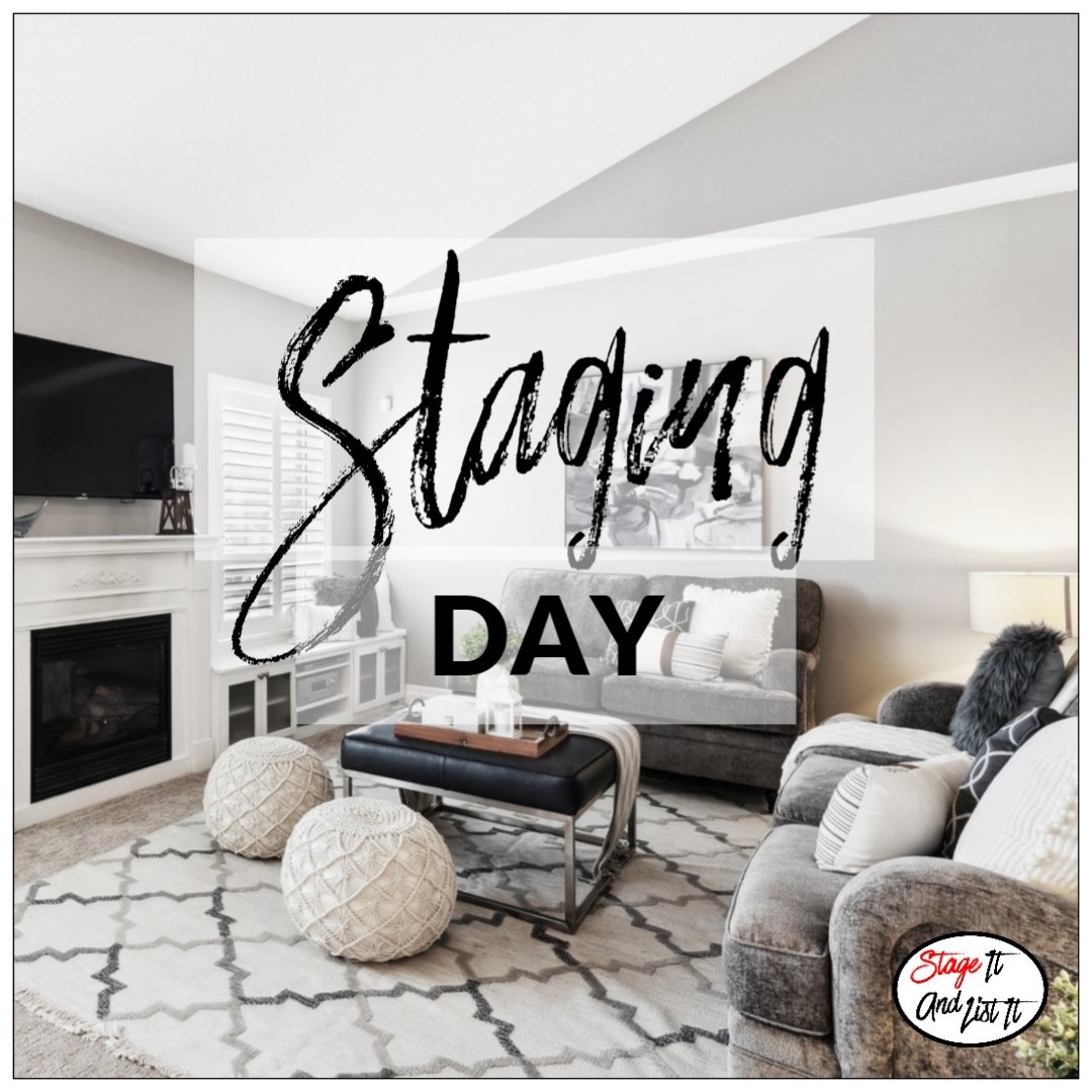 #StagingDay in Ajax ❤️! 2-storey detached 4 bedroom with finished basement. Stay tuned for the staging reveal. Listing by @tonyasellinghomesindurham, styled by @stageitandlistit.
.
.
#stageitandlistit #homestaging #stagingsells #staging #staginghomes #realestatestaging