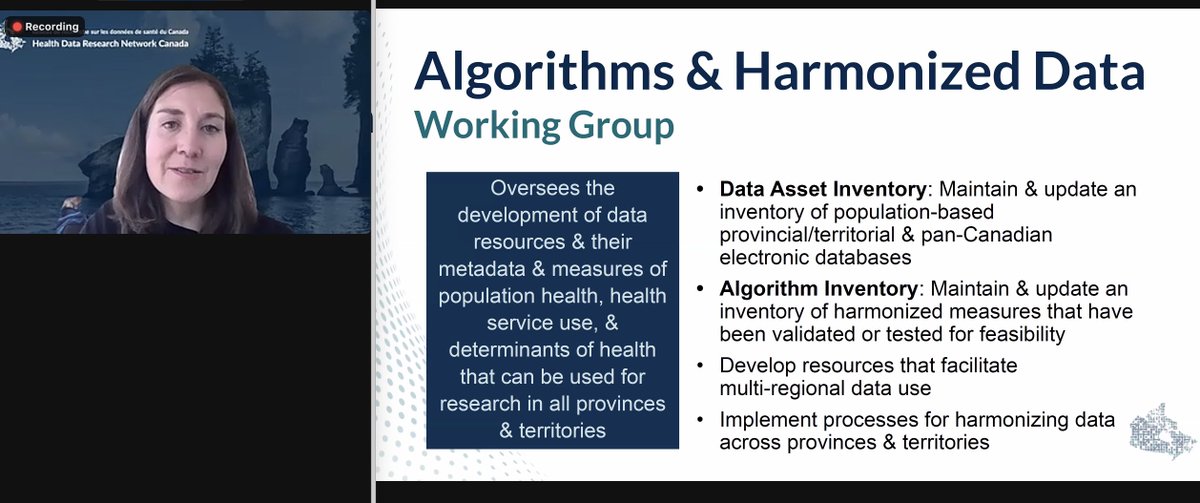 Operational Lead Dr. Georgina Archbold gives us a look at the work of #HDRNCanada's Algorithms & Harmonized Data Working Group focused on the development of data resources for research at #ICESforum2024.