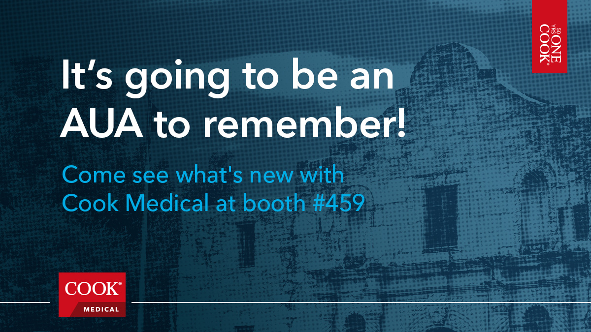 We have a lot in store for you at AUA 2024 (booth #459) as we celebrate Cook’s 50+ years of innovation in urology. Test your skills at the Stone Extraction Challenge and get a first look at our new single-use scope. Book now to reserve your spot. calendly.com/jennifer-peak1…