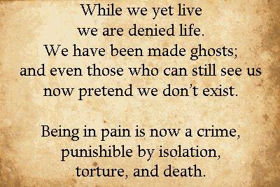 5-Life moves on around us and few barely notice we're still here.