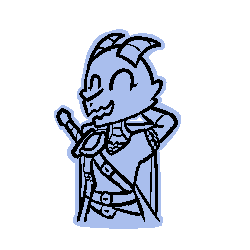 OATHOFHEROISM's tweet photo. “Ehehehe! Oops. I guess I need some more practice.”

Their sword slides back into its scabbard as the kobold laughs awkwardly. https://t.co/TaO7VJ4TCU
