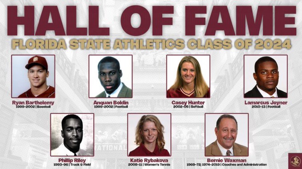 UPDATE: Former Florida State wide receiver Anquan Boldin and defensive back Lamarcus Joyner were inducted in the the Seminoles’ 2024 Athletic Hall of Fame class. 🔥 #GoNoles #NoleFamily #fsufootball #explorepage