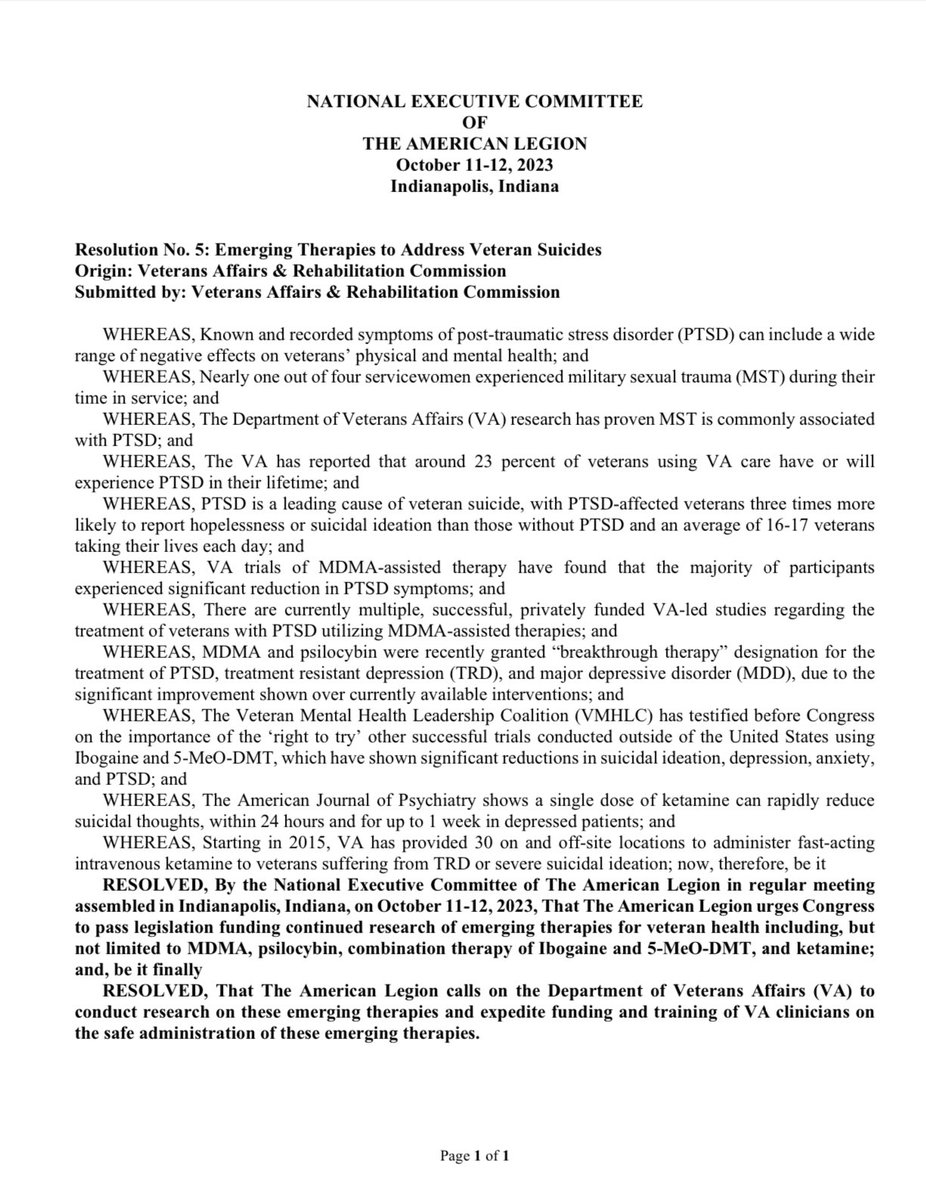 Not sure if I had posted this before but it bears repeating. 

Here is a 150+ year old Veterans Organization, one of my personal favs, btw, telling the VA to get hip to Toad Venom. 

Meanwhile I can’t even check the status of my referral online. 

#Veteransdeservebetter