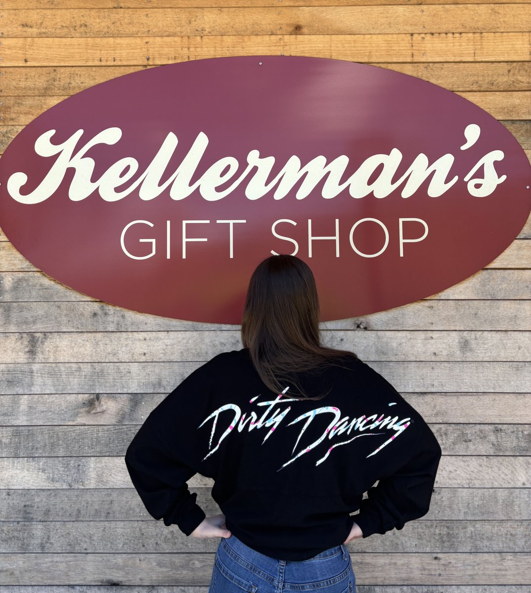 Get your dose of nostalgia with our fabulous Dirty Dancing Spirit Jerseys! Perfect for in-store or online shopping, get ready to groove in style and relive the magic of Kellerman's! 🌟 bit.ly/3JK9aNt  #DirtyDancing #Kellermans #MountainLakeLodge #ShopOnline