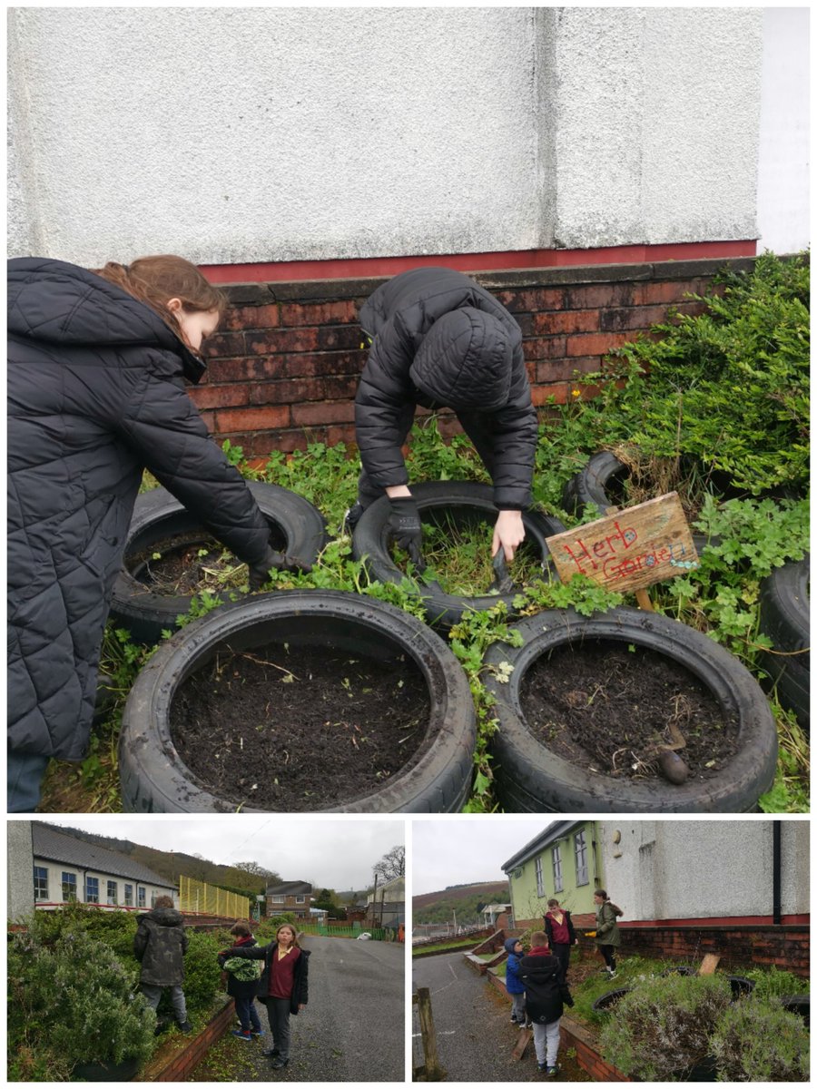 Otters have been busy preparing our wild flower patch and herb garden today in outdoor learning 🥀🪻🌷🌿 #outdoorlearning