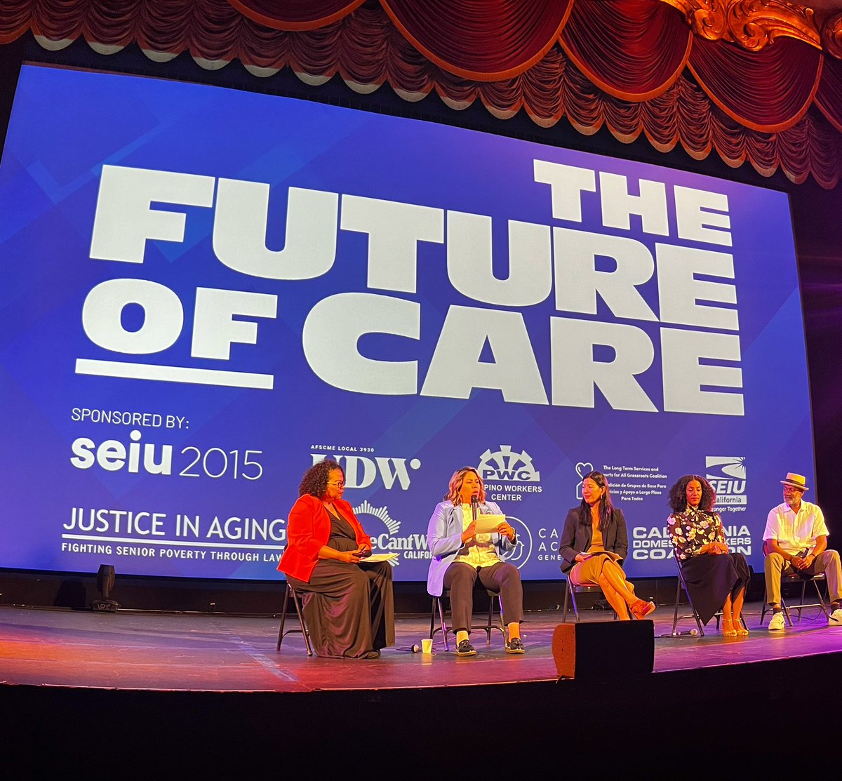 Discussing the future of long-term care with @udw_union, @SEIU2015 & @CaringAcrossGen, and sharing information on my work in the #CALeg as I fight to preserve investments that uplift California’s caregivers.