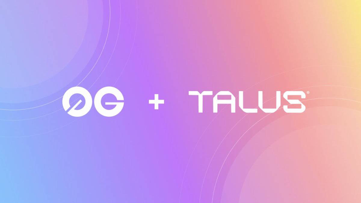 1/ We're pleased to announce 0G's partnership with @TalusNetwork, a decentralized Smart Agent platform.

By integrating with 0G, Agents on Talus can now access 0G-based AI models and datasets at record-breaking speeds.

Here's what you need to know👀

#0g_labs #DataAvailability…