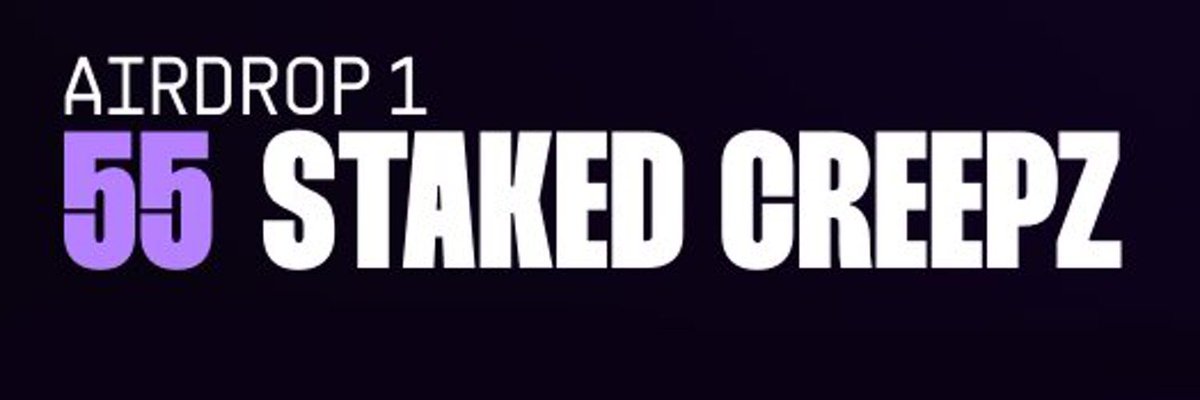 Wen Airdrop 2?

Still staking #Creepz

Sold my BAYC ape for more portal 🥲

Lost 2 MAYC to loan defaults 🥲

Never sold a lizard 

Feeling depressed 

Going to take a break from Twitter and Crypto

Love you all