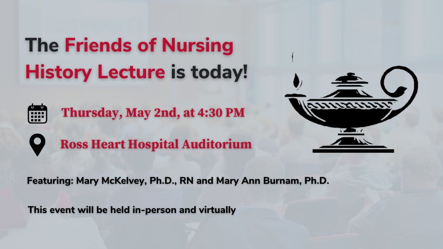 Don't forget! The Friends of Nursing History Lecture is today! Register for the in-person or virtual event by clicking here: hsl.osu.edu/event/2024-fri… #OSUHSL #MHC #OSUWexMed #OhioState #Library #MedLib