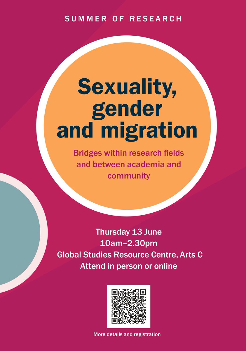 Join us for an event full of wonderful speakers on #sexuality #gender and #migration, which I'm having the huge pleasure of organising with my dear colleagues Sarah Scuzzarello and Moira Dustin. See you there on 13 June, in person or online! eventbrite.co.uk/e/summer-of-re…