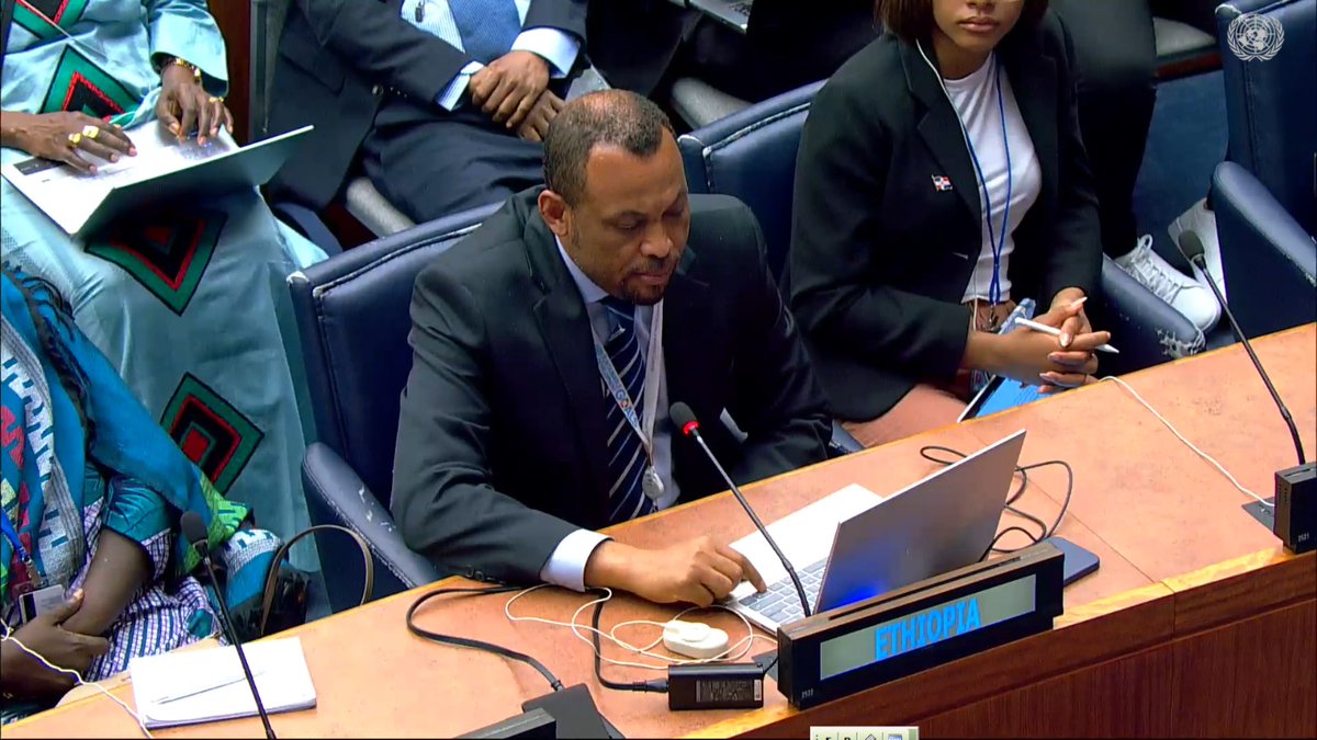 Ambassador Samuel Isa, DPR @Ethiopia_UN, delivered a statement on the 57th Session of the ICPD, stressing the positive impact of Ethiopia's Home Grown Economic reform on harnessing Ethiopia’s demographic dividend.