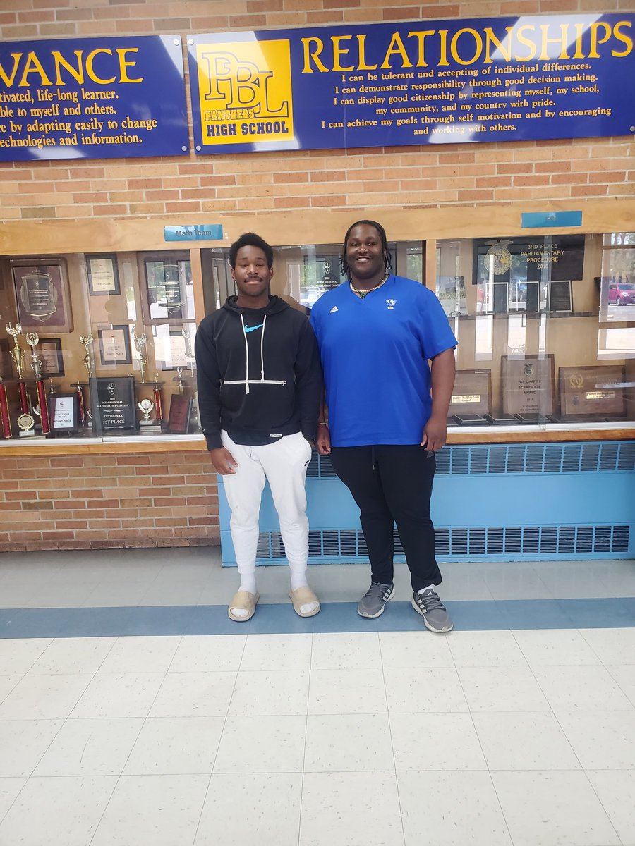 Thank you <a href="/FBCoachTaylor/">Carlif Taylor</a> for  coming out and talking with me and my coach. Can't wait to come out and learn more about the program. <a href="/PBL_Football/">PBL Panthers Football</a>