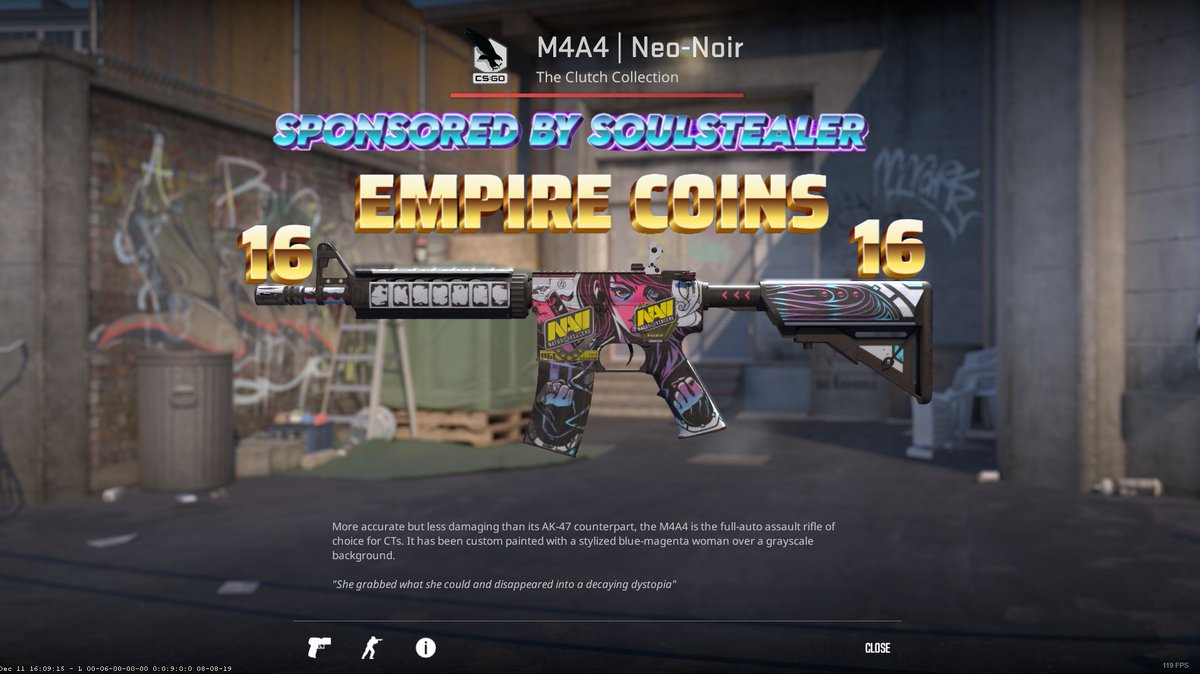 🧸Sponsored by @soulstealer_hs 🧸
 
👉M4a4 Neo Noir MW/16 empire coins🪙

✅Follow @soulstealer_hs /Retweet
☑️Subscribe/Like (Show proof-Full page)
youtu.be/6fZfOVjLQHc

⏰Rolling in 3 days
#CSGO #csgogiveaways  #csgoskins