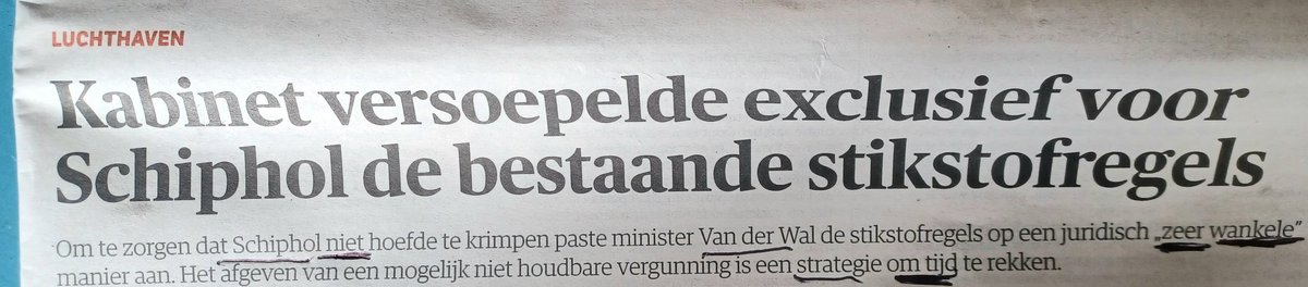 Kabinet bevoordeelt Schiphol opnieuw met soepelere stikstofregels eenvandaag.avrotros.nl/item/schiphol-… Bewust, om de boel te vertragen.. 😡 #eenvandaag #Schiphol #stikstof